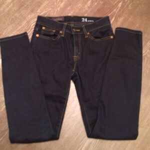 JCrew Toothpick 24 ankle dark blue jeans